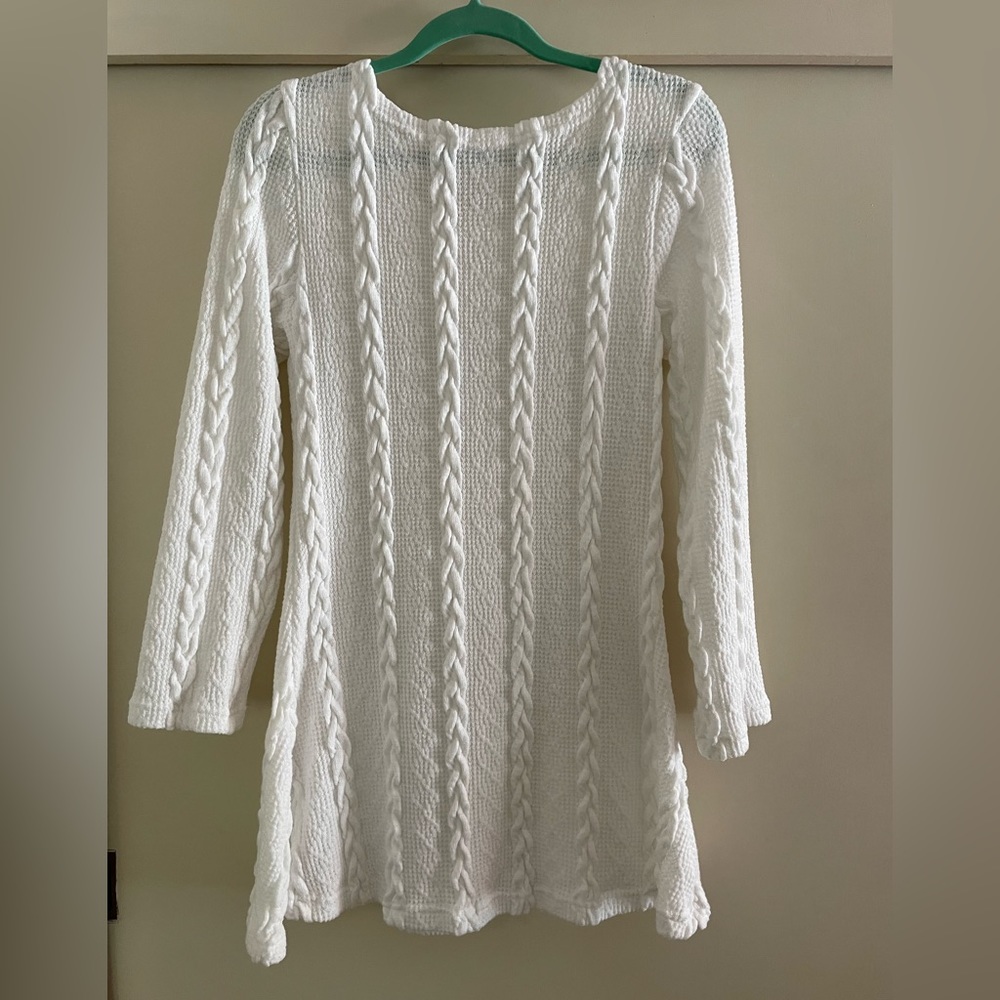 Sweater dress in white
